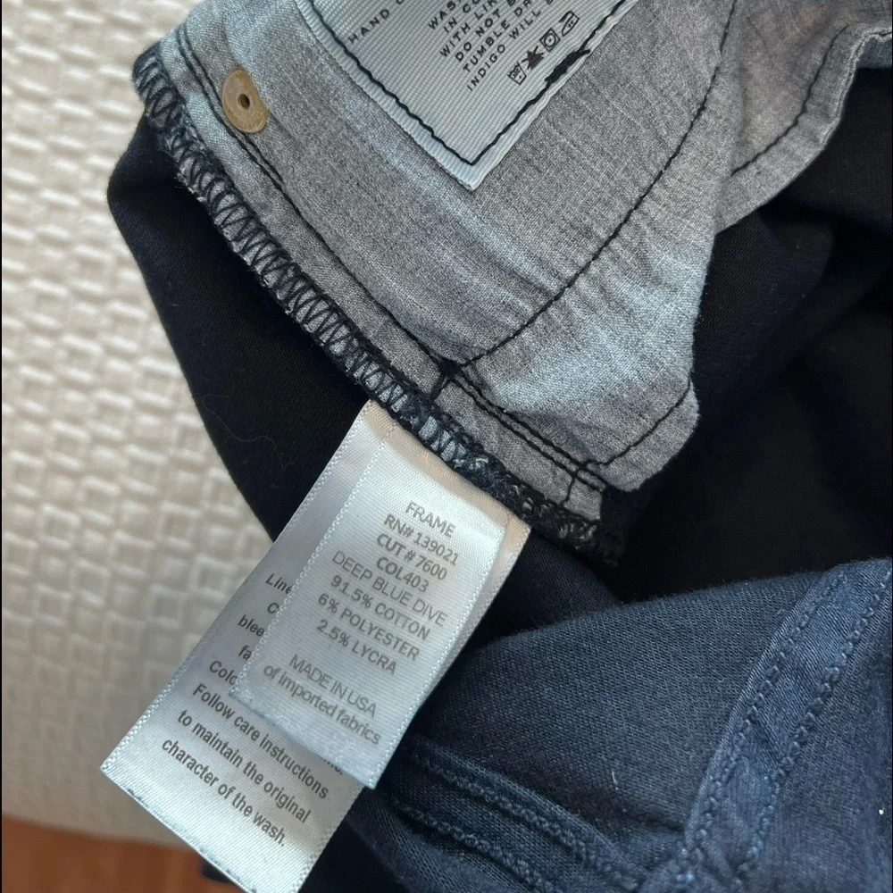 Frame Denim Le Skinny De Jeanne Jeans In Deep Blue Dive